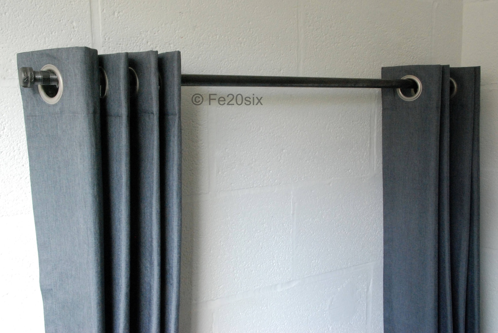 Curtain Pole Rail Window Industrial Pipe Pipework Iron - Etsy UK