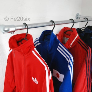 Fe20six Industriell rörledning klädstång GALVANISERAD vintage retro urban design för hem eller butik POS