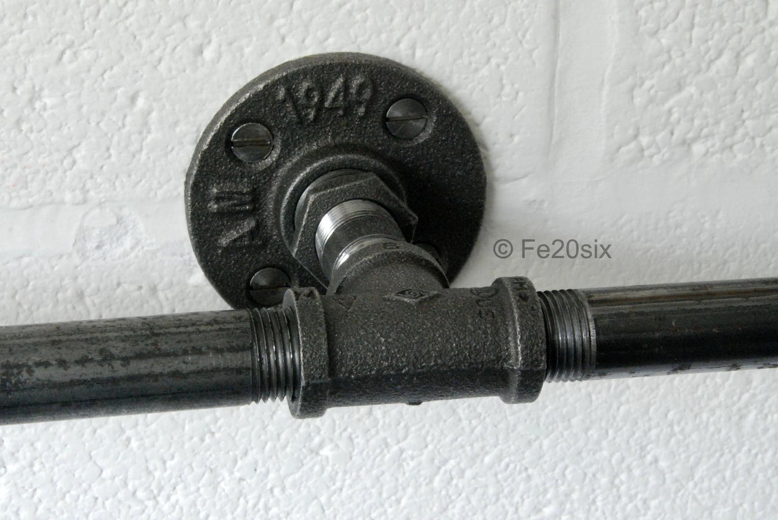 Curtain Pole Rail Window Industrial Pipe Pipework Iron - Etsy UK