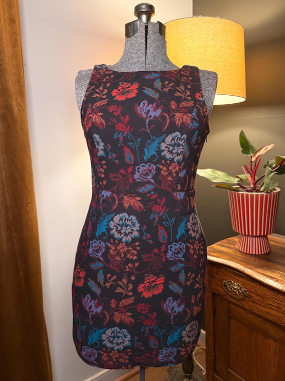 Vintage Y2K BB Dakota Leona Floral Brocade Dress - Size 6