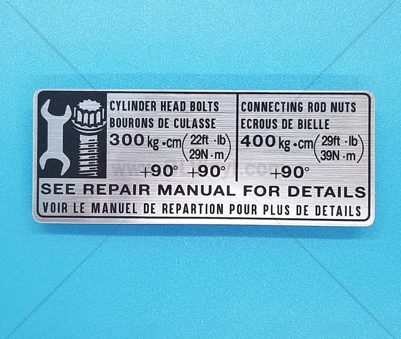 Valve Direction Sticker Valve Cover Decals, Part 1 - Etsy Canada
