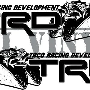 Taco Racing Development Bedside Decal Set image 3