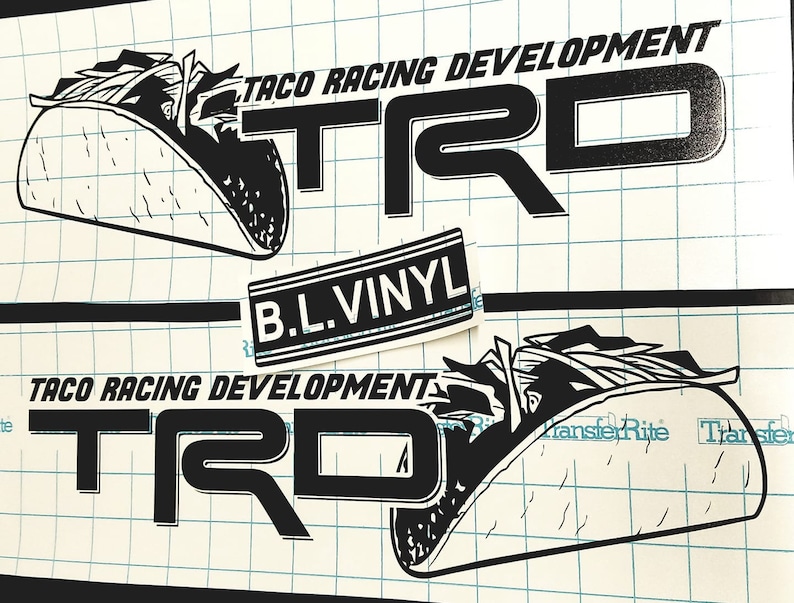 Taco Racing Development Bedside Decal Set image 1