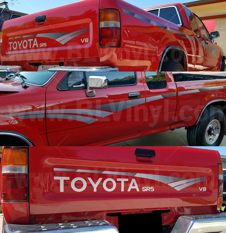 Printed Silver 1992 SR5 V6 4x4 Pickup Graphics (v1.0) - Etsy