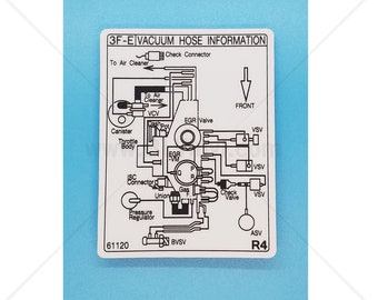 1990 3F-E Vacuum Hose Information (FED)