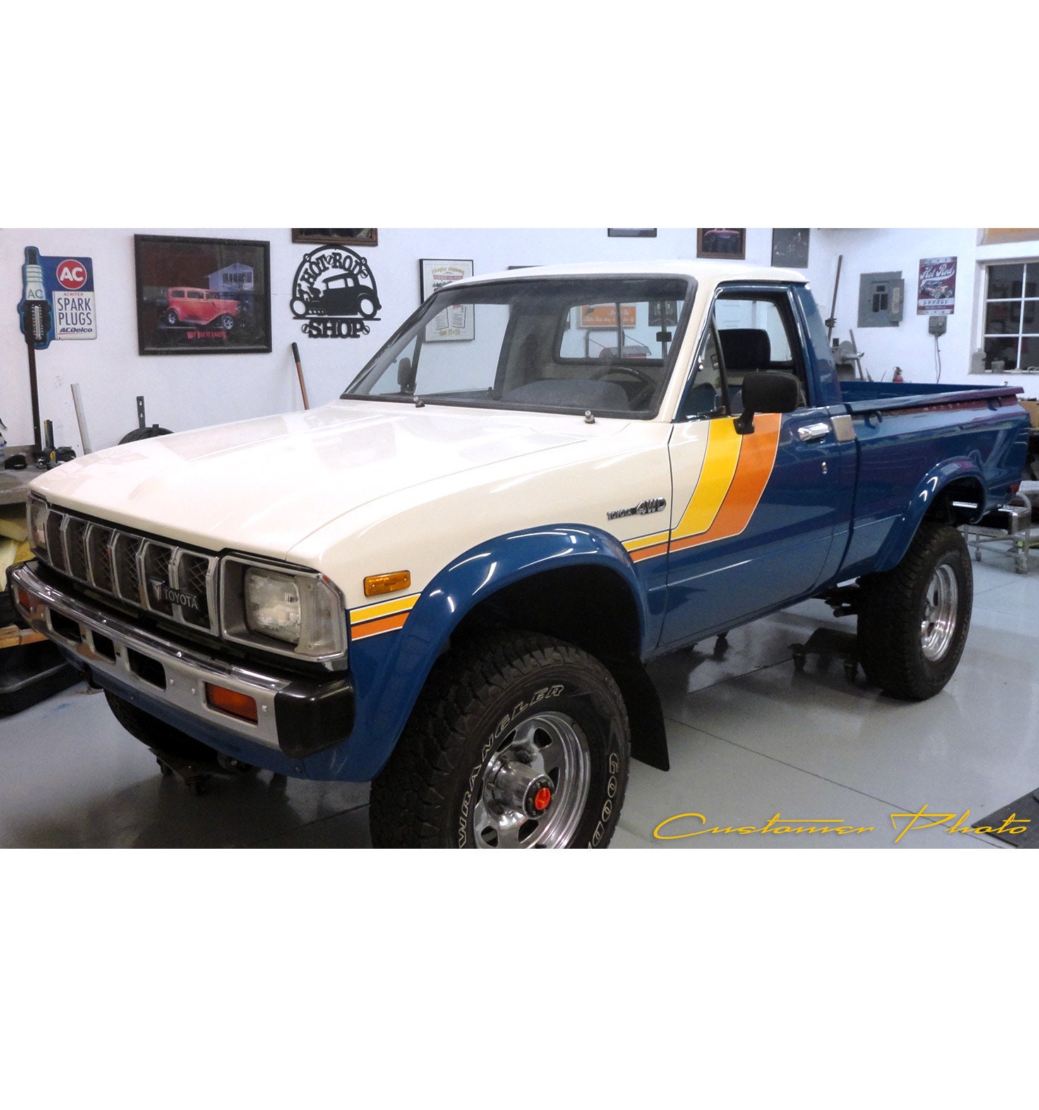 1981-1982 4x4 SR5 Sport Truck Grafikkit mit Lackschablone