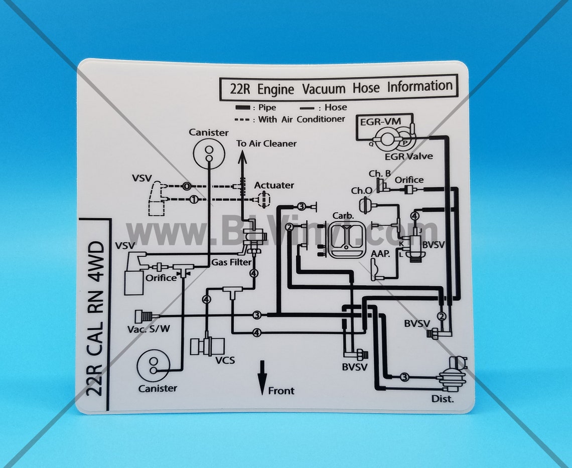 1986 22re Engine Vacuum Hose Diagram