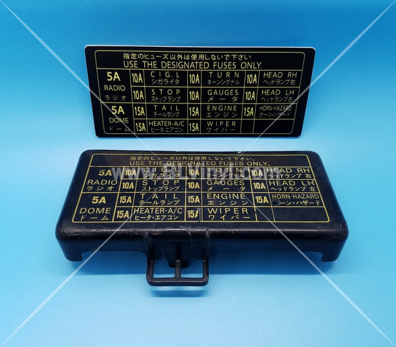 19791981 Truck Kick Panel Fuse Box Decal Etsy