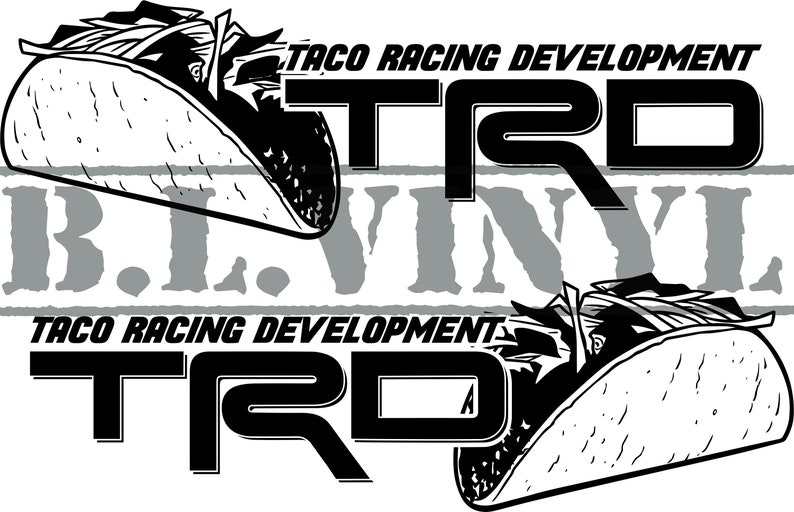 Taco Racing Development Bedside Decal Set image 2