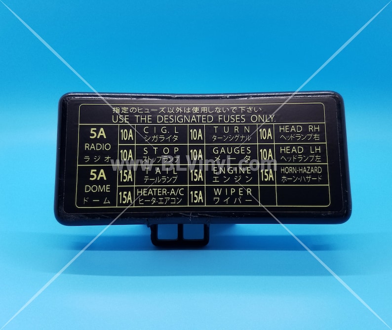 19791981 Truck Kick Panel Fuse Box Decal Etsy