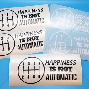 The Original Happiness IS NOT Automatic Decal