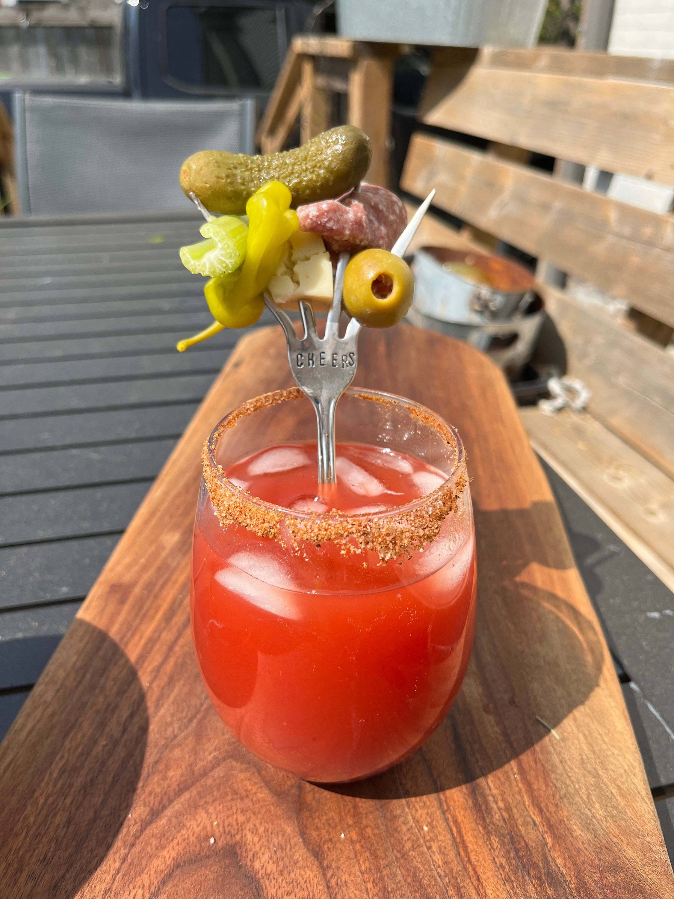 Caesar Bloody Mary Drink Skewer Made From Vintage Silver - Etsy