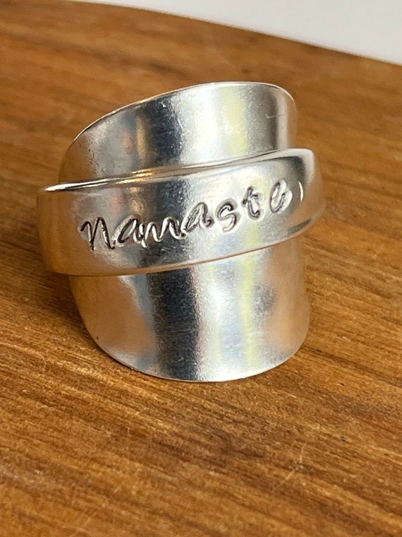 Butter Me Up Silver Plated Vintage Upcycled Knife Ring