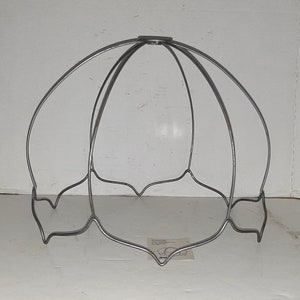 Mushroom By Aro, 2"Top, 14" Bottom, 15" Widest, 11"High, HD Welded Construction, 3 Wire Spider, Ceiling/Floor/Table Lamp Shade Frame