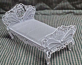 Wire Wicker Doll House Furniture, Victorian Style Bird Cage and