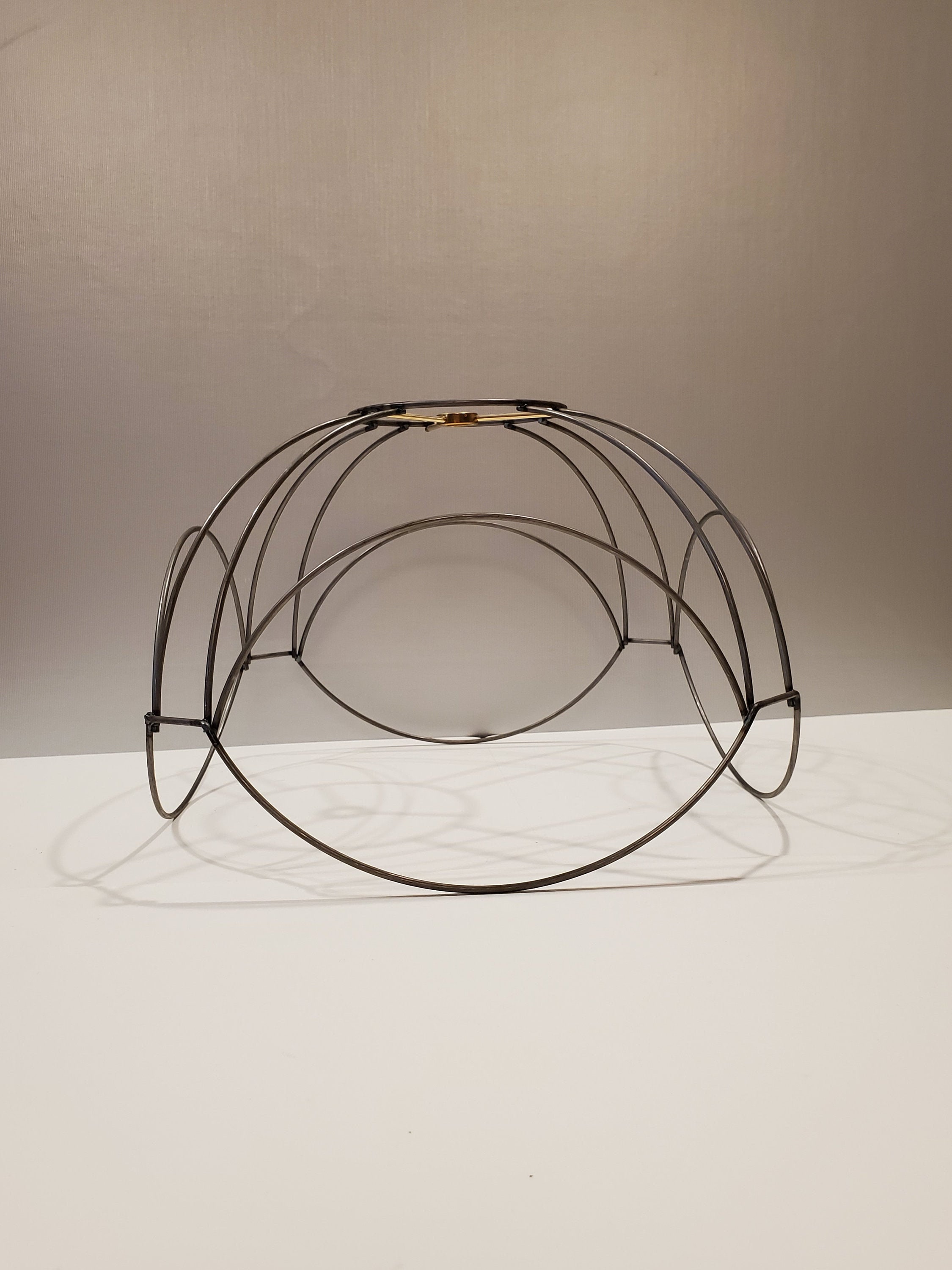 Orabella Lampshade Frame 3 Wire Spider. 4.5top 12.5bottom 8.5