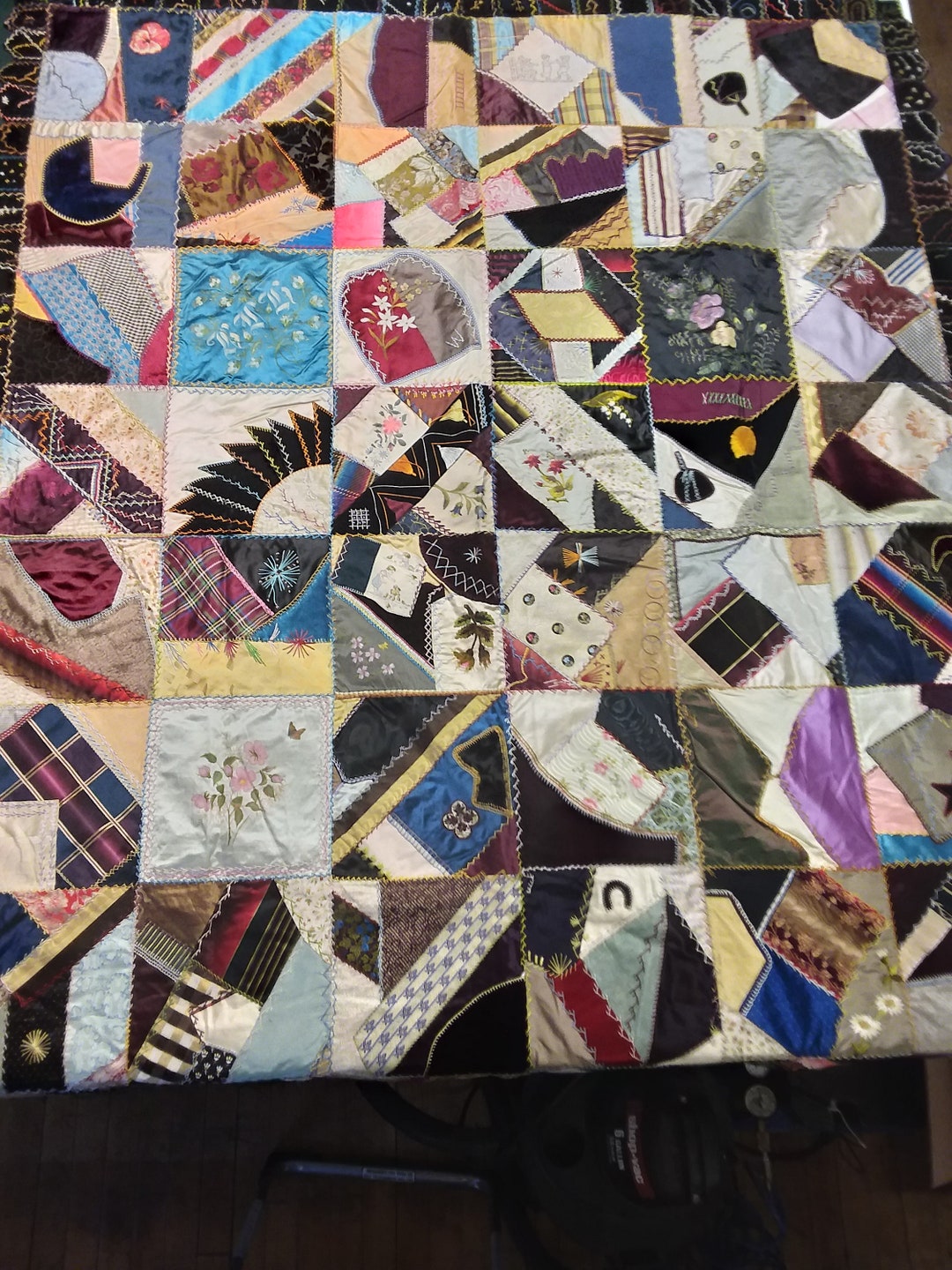 Quilt (squares with black border) in Columbus, IN