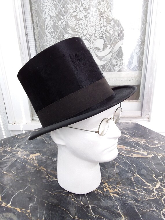 Men's Silk Top Hat Size Medium Ca 1910 