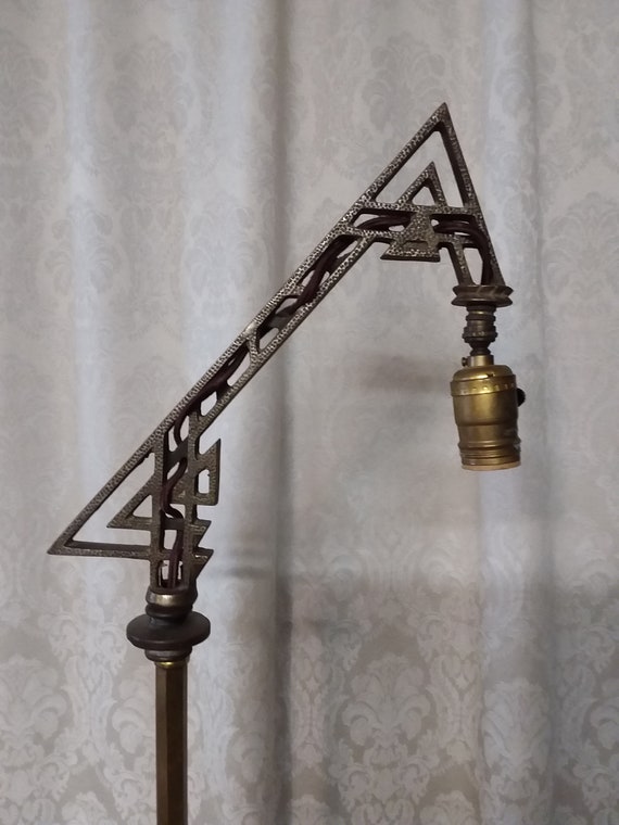 art deco bridge lamp