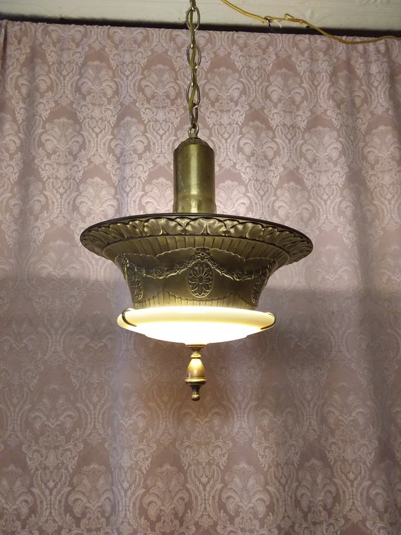Sale Was 599 95 Now 549 95 Sale Ceiling Light With Custard Etsy