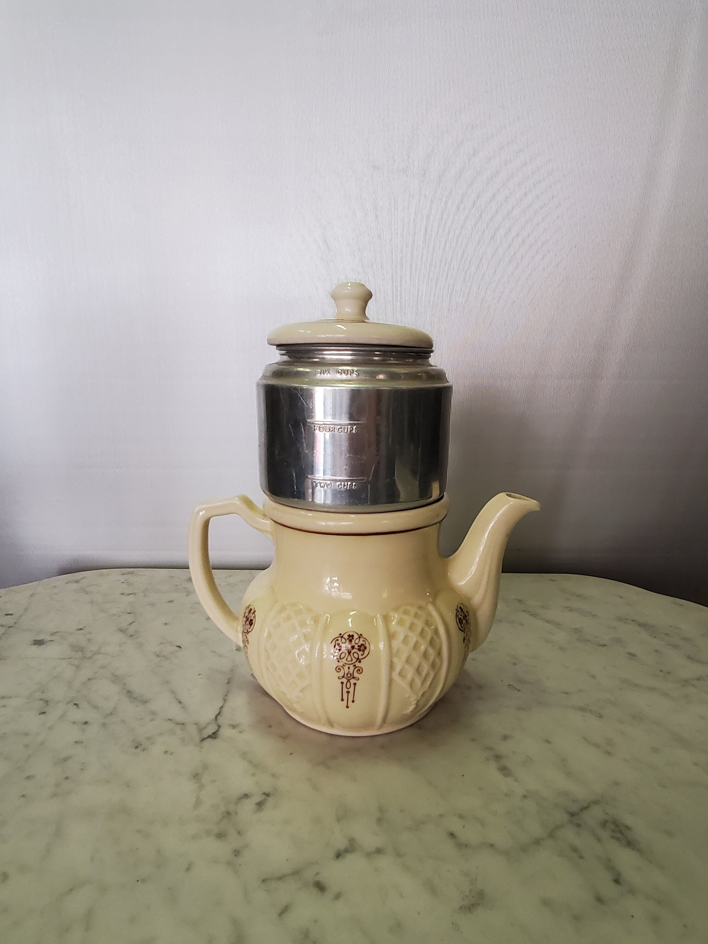 1930's Steeping Tea Pot Medida 2/4/6 Tazas de té Etsy