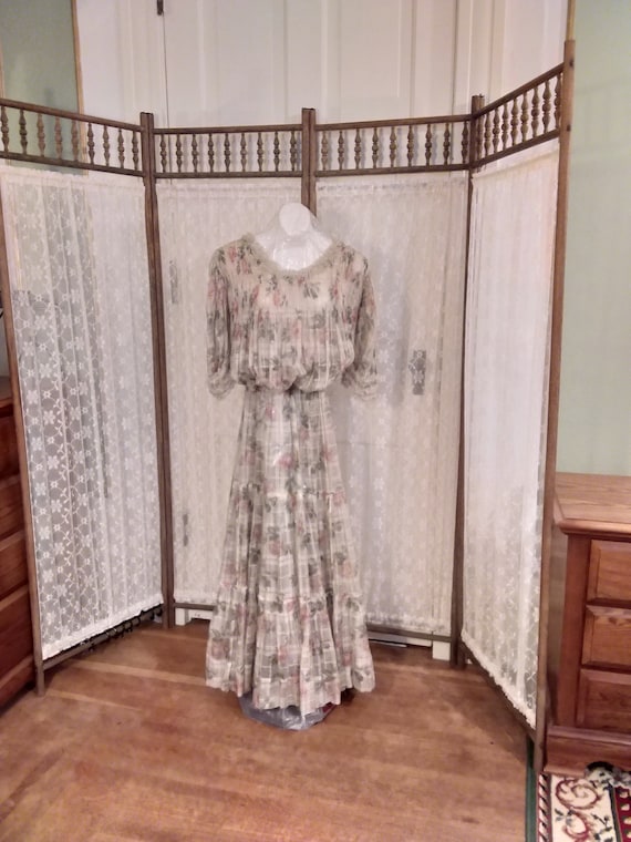 Edwardian Lawn Lingerie 2 Piece Dress Ca. 1915 Ros