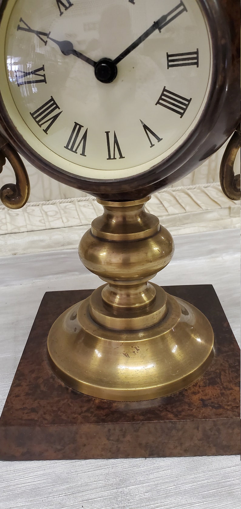 Cast Metal and Brass Body Quartz Clock No Second Hand 1 AA Etsy