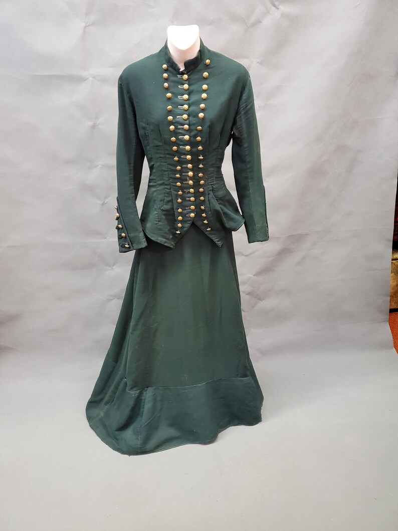 1800's Riding Habit Green Worn by Mrs. L.A. Rossing Etsy