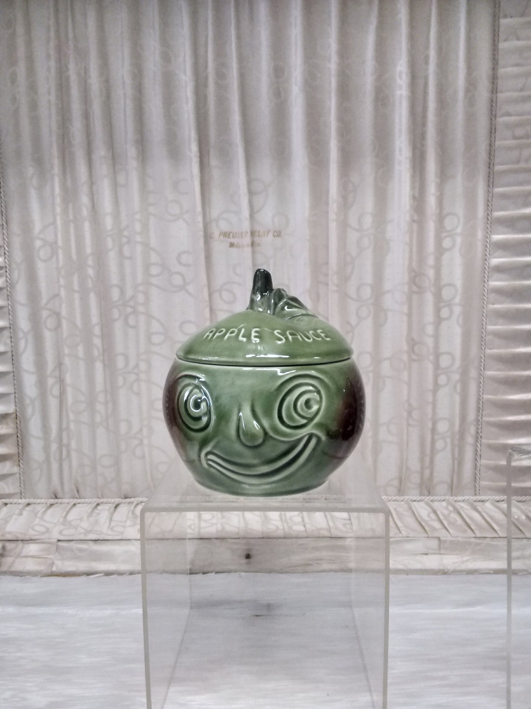 Apple Sauce Container With Lid, 4549 Sylvac Made in England, Ca. 1980's Etsy