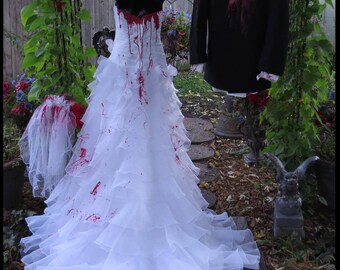 Bloody Wedding Dress Etsy