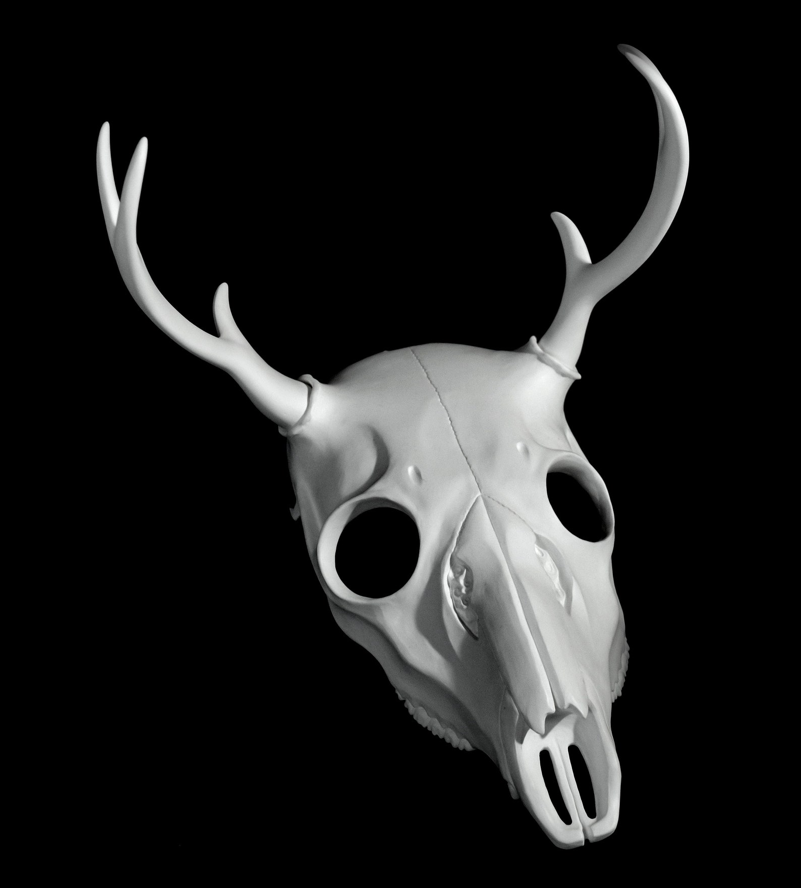 Deer skull mask wendigo post apocalyptic bone mask animal Etsy