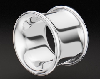 Dilatadores de plata de ley maciza: joyería alternativa artesanal y personalizable