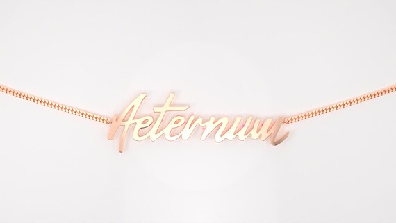 9ct Rose Gold Personalised Name 