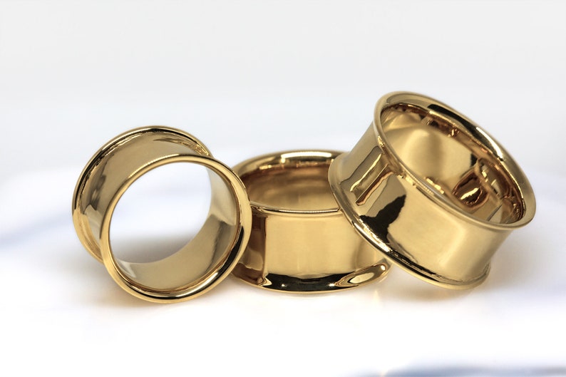 Solid 9ct Gold Ear Plugs/tunnels/stretchers/gauges 4mm Etsy