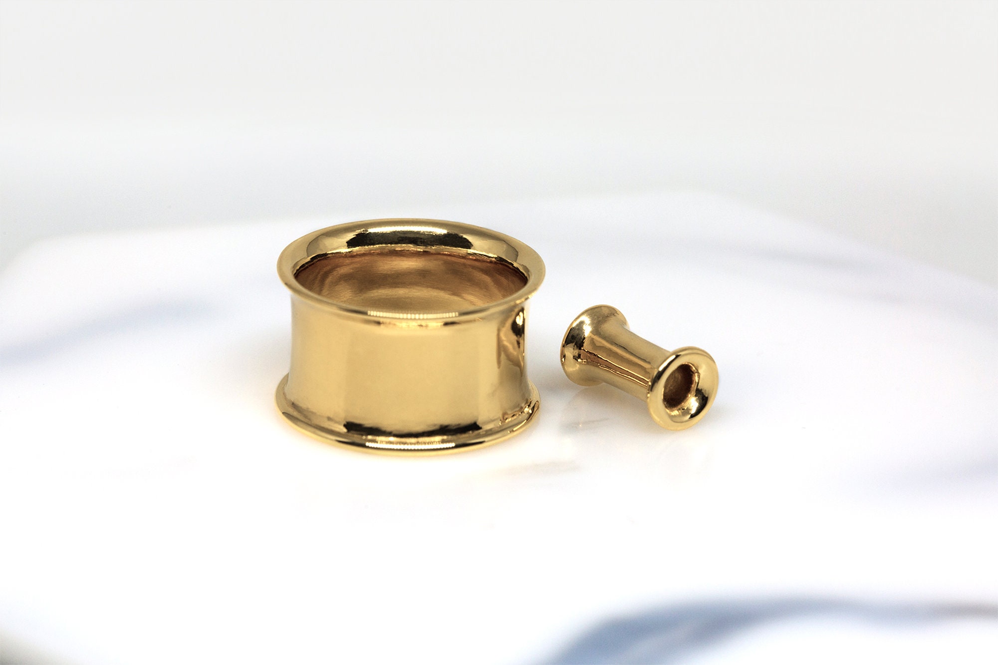 Solid 9ct Gold Ear Plugs/tunnels/stretchers/gauges 4mm Etsy