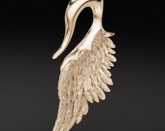 Solid 14ct Gold Angel Wing Ear Weights – Handcrafted & Customisable Alternative Jewellery