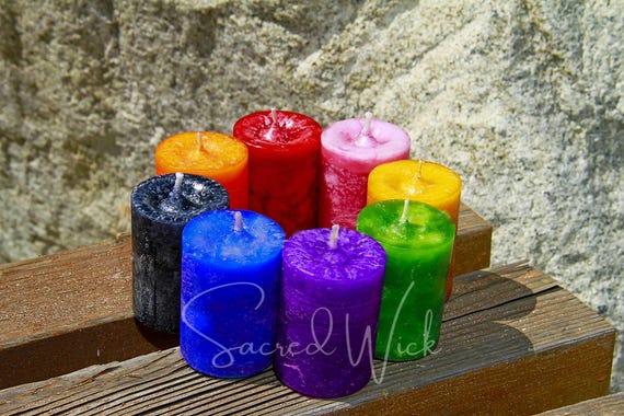 BALANCED ENERGY Votive Candle for Emotional Balance, Peace, Connection, Water Energy, Wisdom, Psychic Power, Intuition, Grounding, Calm
