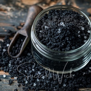 SEL NOIR de sorcière pour les sorts, la protection, l'inversion, l'élimination de l'énergie négative, la protection, la protection, la sorcellerie, la wicca, la prévention des blessures, des maléfices