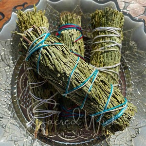 Cedar Smudge Stick Bundle for Protection, Ancient Magick, Spirit Removal, Removing Negative Influences, Strength, Home Blessing, Endurance