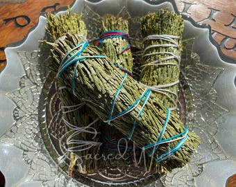 CEDAR Smudge Stick Bundle for Protection, Ancient Magick, Spirit Removal, Removing Negative Influences, Strength, Home Blessing, Endurance