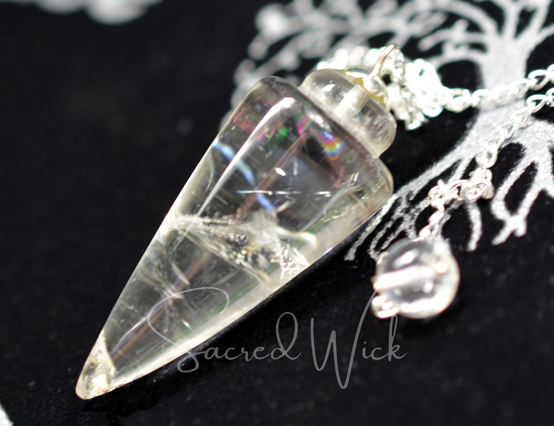 Clear Quartz Pendulum for Divination, Dousing, Fortune Telling ...