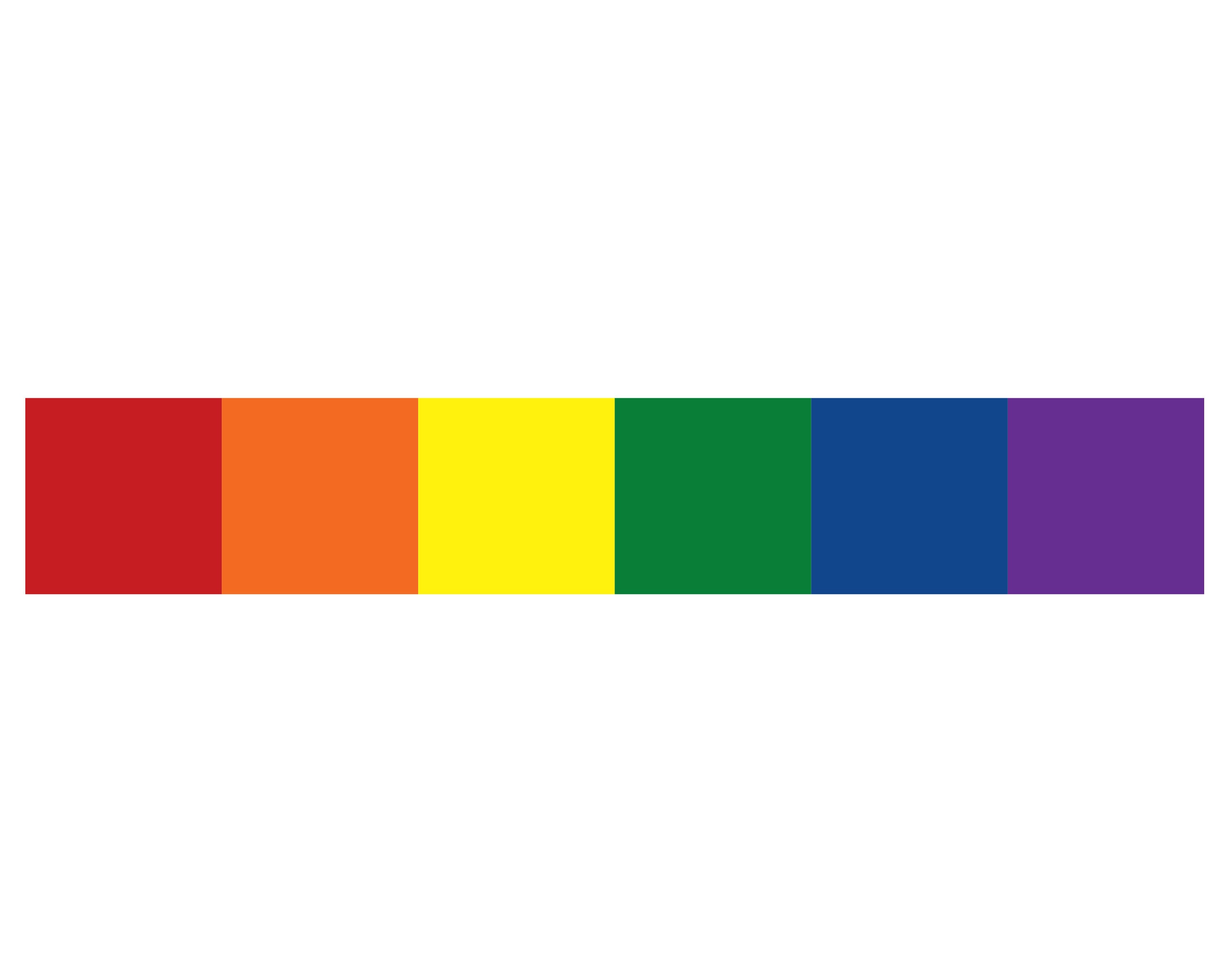 LGBTQ Pride Flag Rainbow Vinyl Decal Sticker~6" X 1"~show Your Pride ...