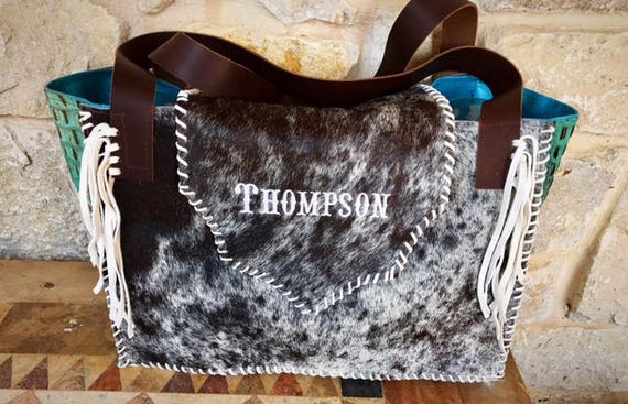 cowhide diaper backpack