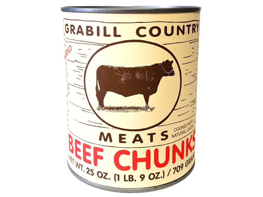 Grabill Country Meats Canned Beef Chunks, Favorite Amish Food, 25 Oz ...