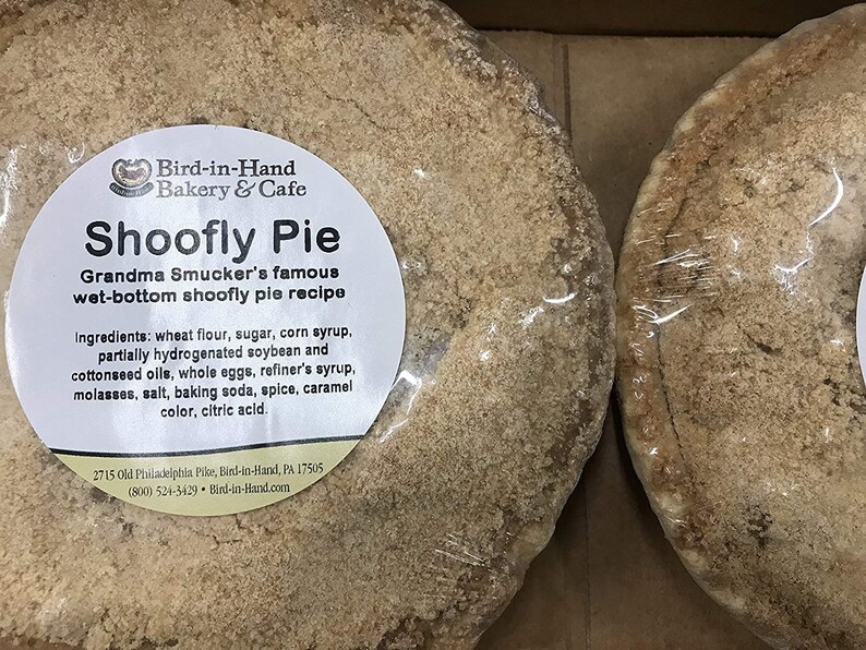 Birdinhand Bakery Homemade, Wetbottom Shoofly Pie Etsy