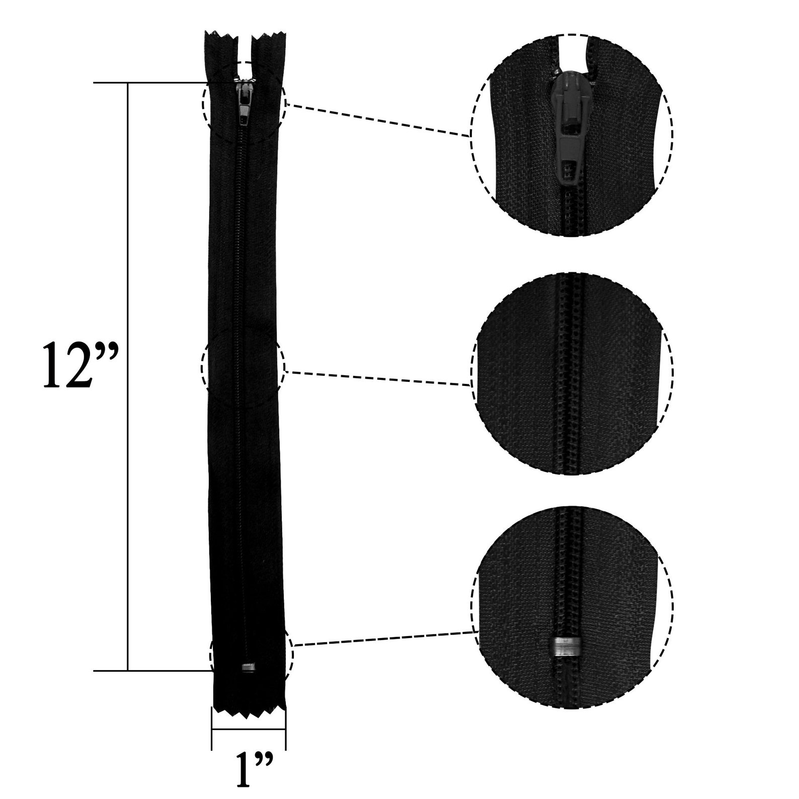 KGS Nylon Zipper 12 Inch Zippers for Sewing Crafts 20 Etsy