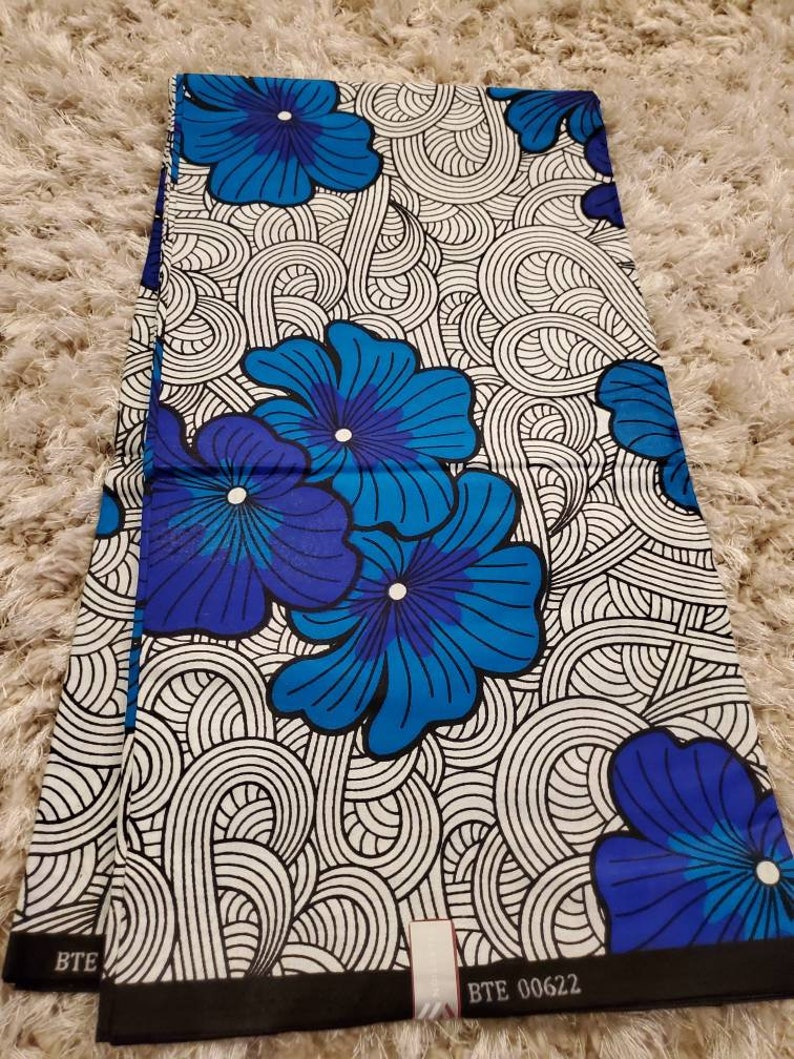 blue and white ankara styles