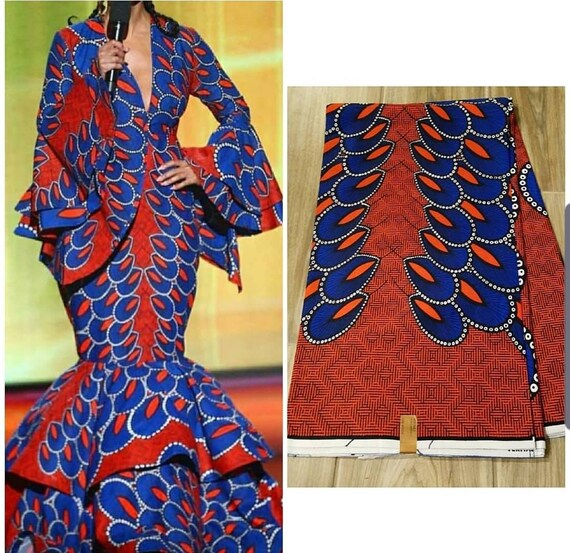 royal blue african dress