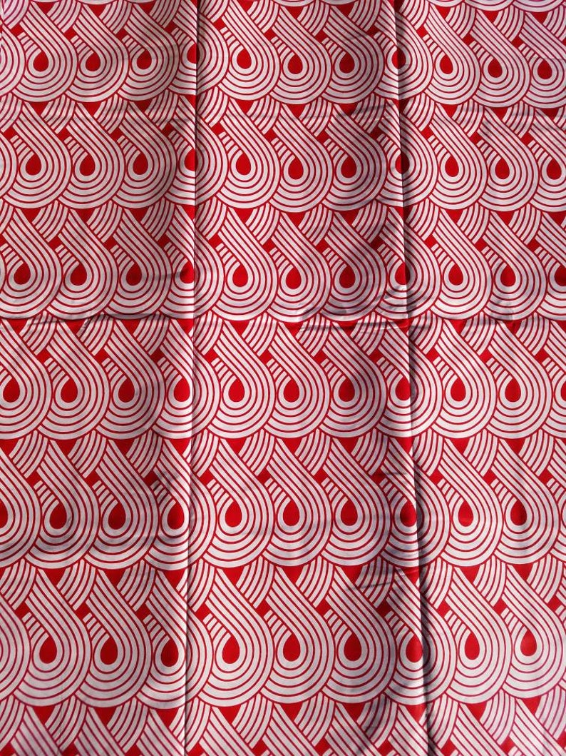White and Red African Fabric; Ankara Fabric; African Clothing; African Fabric in yard; Headwrap;Ankara Fabric in yards; Fabricbytheyard