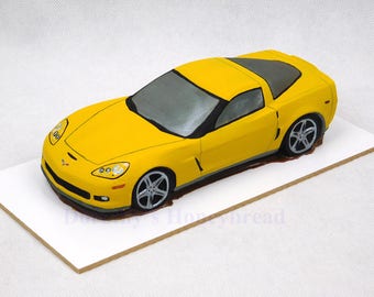 CHOCOLATE CAR Chevrolet Corvette C6 Z06 Style Medium scale (~0,3 kg and ~8" long), Hand made, Hand painted, Christmas gift, Birthday present